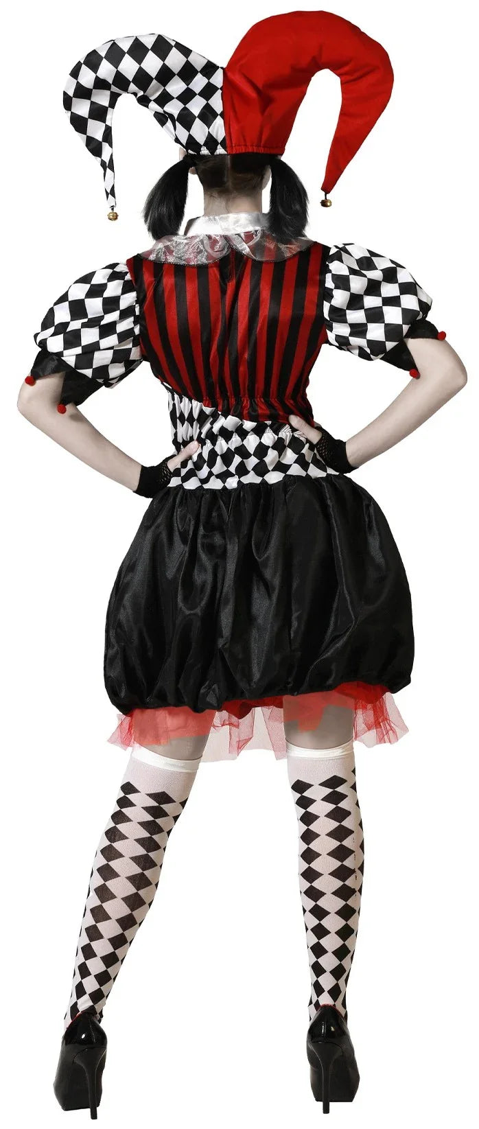 Disfraz de Arlequina Demoníaca para Mujer Payasos Asesinos Atosa